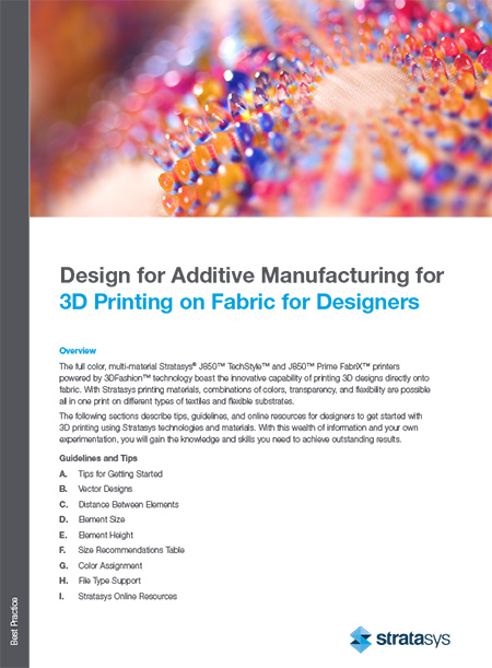 Stratasys J850 TechStyle Design Guidelines