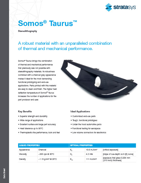 Somos Taurus™ for NEO 3D Printers