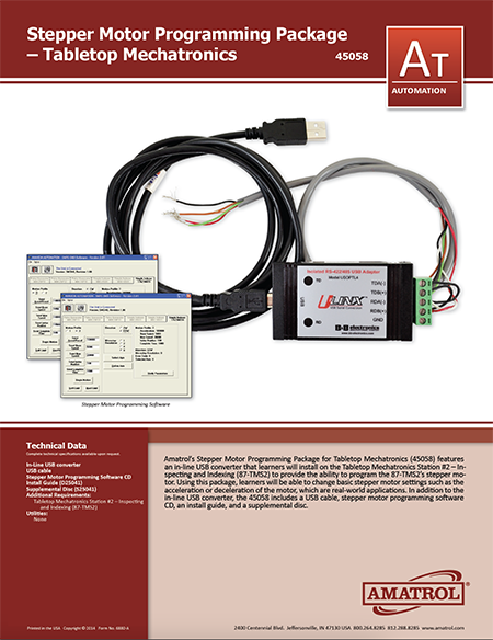 Amatrol Smart Factory Tabletop Mechatronics System Options