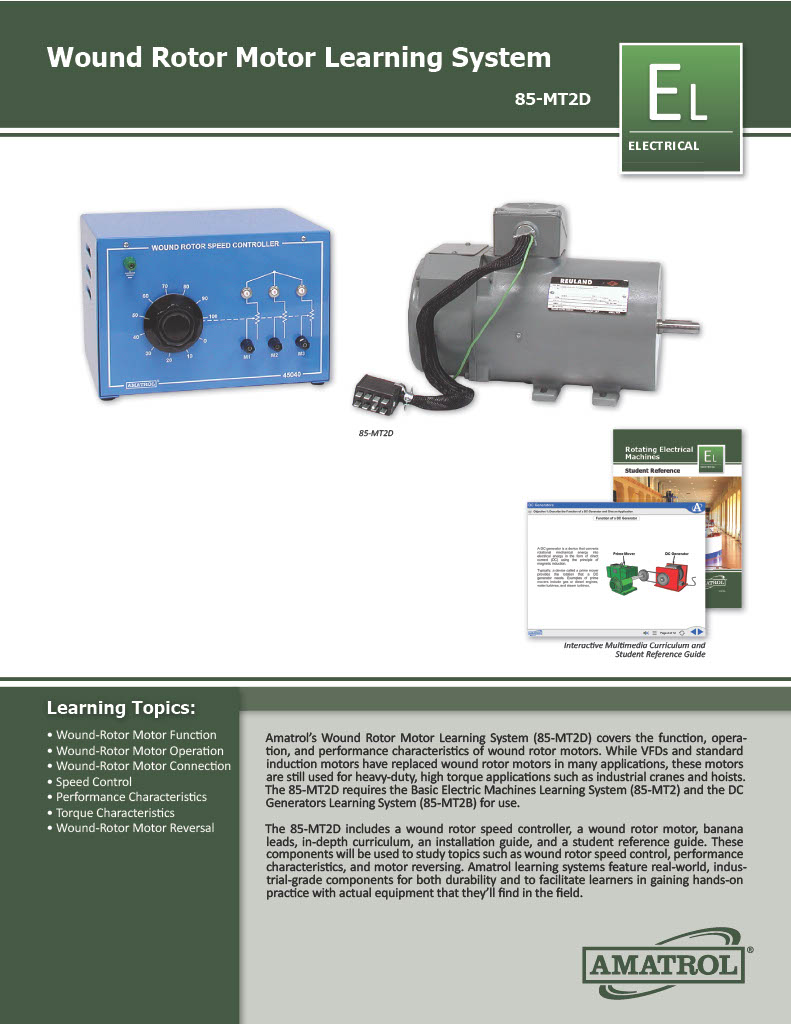 Amatrol Wound Rotor Motor Trainer (85-MT2D)