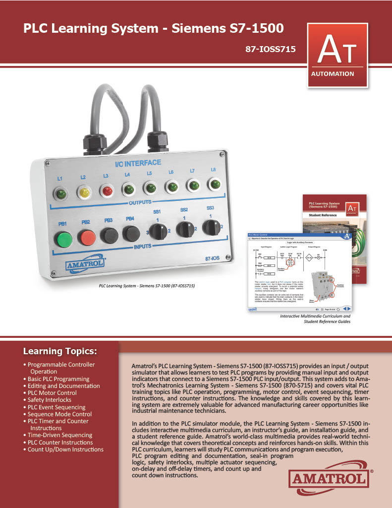 Amatrol PLC Program Simulation Training