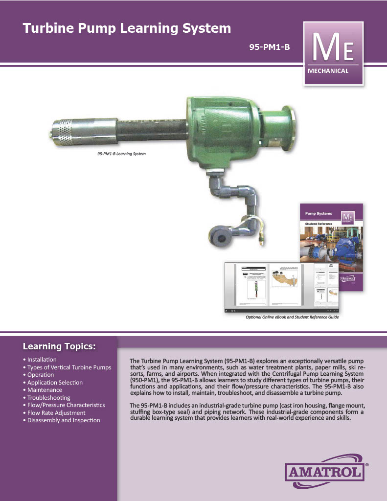 Amatrol Turbine Pump Training 95-PM1-B