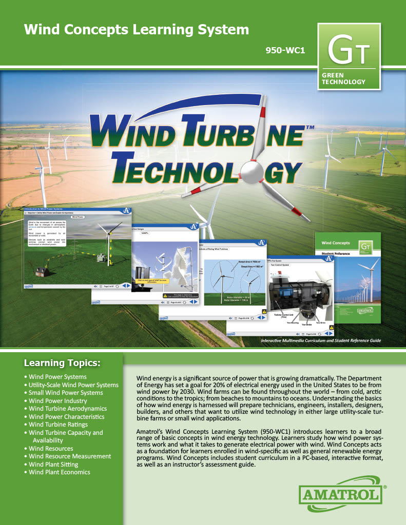 Amatrol Wind Turbine Technology 950-WC1