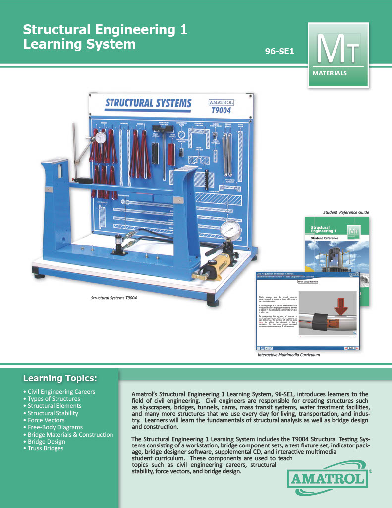 Amatrol Advanced Structural Engineering Trainer for High Schools 