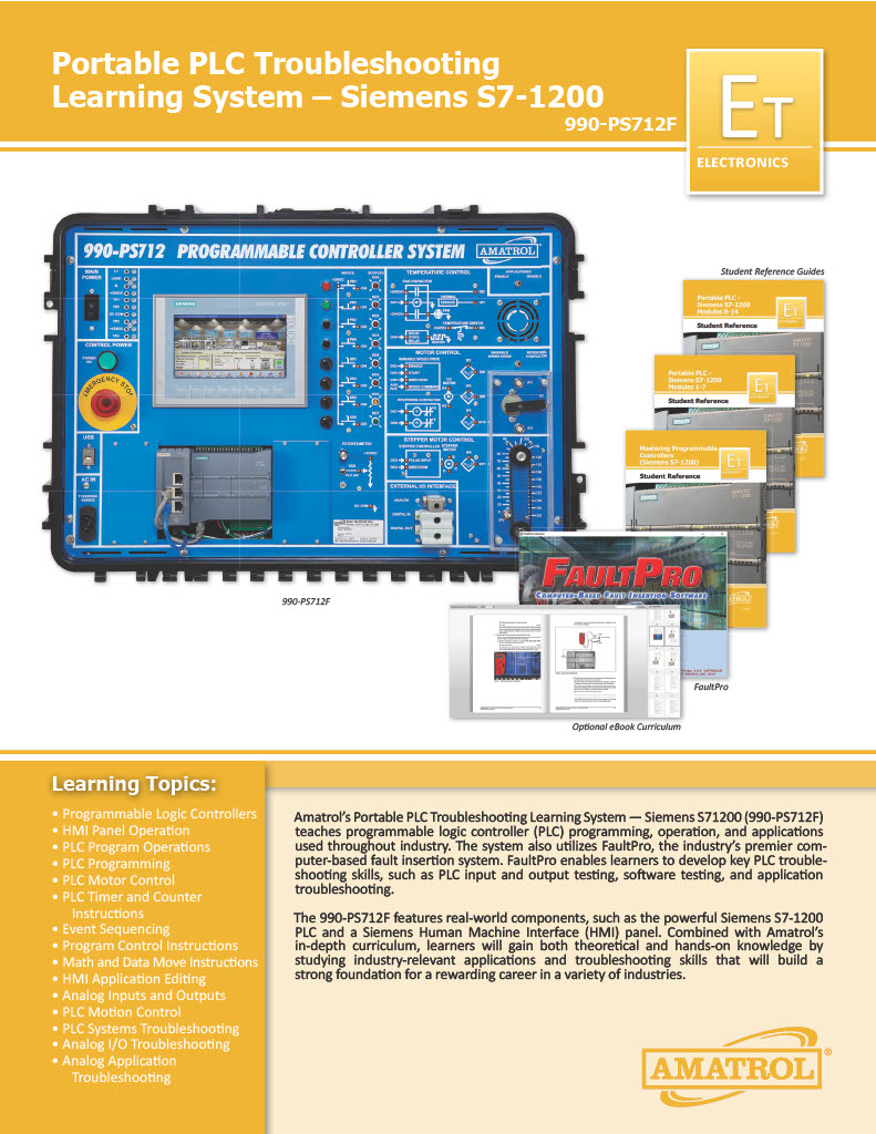 Amatrol PLC Troubleshooting 990-PS712F