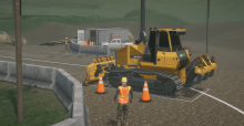 CM Labs Dozer Simulator