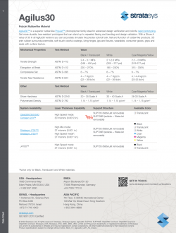 Stratasys PolyJet Materials | Agilus