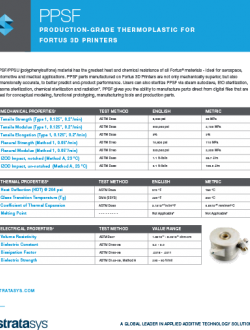 Stratasys PPSU FDM Materials