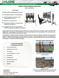 Simlog Mobile Crane Personal Simulator